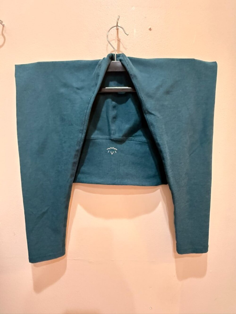 Beyond Yoga Teal Heather Wide Waistband Leggings XL